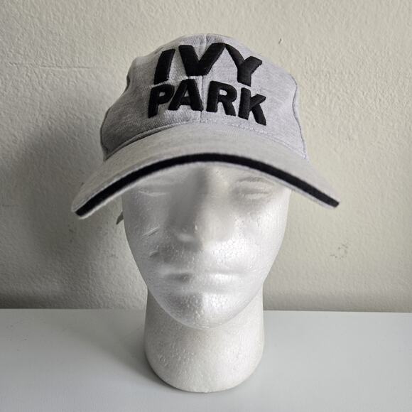 Ivy Park Hat Cap Adults Unisex Logo Spell Out Gray Adjustable - Picture 2 of 8